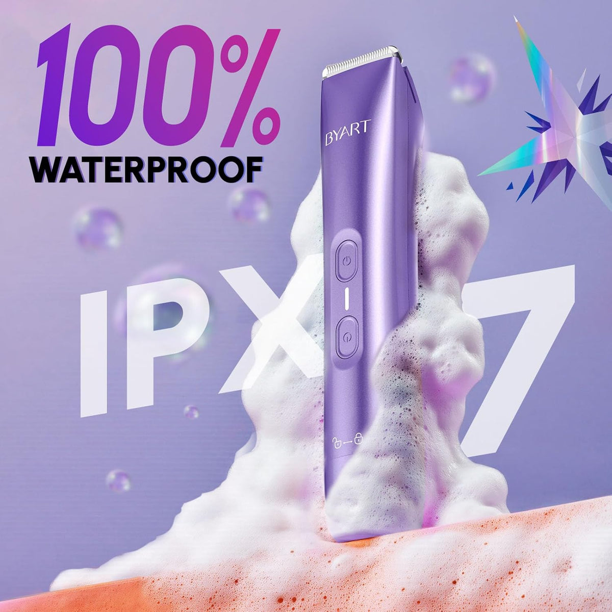 Bikini Trimmer for Women Dual Head โ IPX7 Waterproof & Painless Electric Razors for Pubic Hair, Face, Legs, Underarms โ Portable Cordless Shaver with Fast Charging, Self Care Gifts for Women