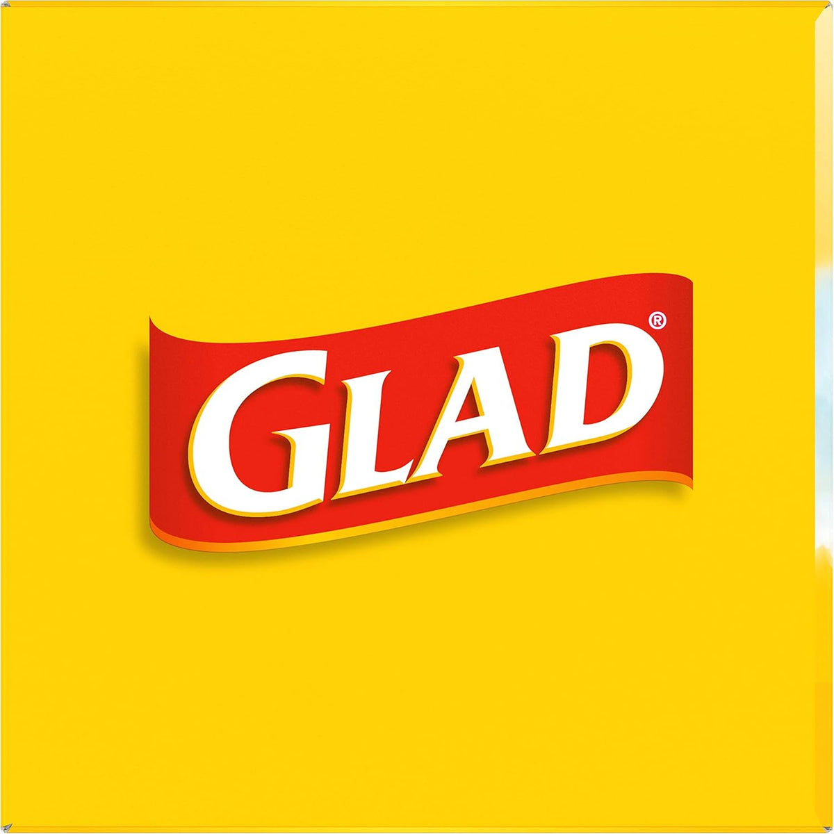 Glad Medium Kitchen Drawstring Trash Bags, 8 Gal, Fresh Clean Scent, 80 Ct (Package May Vary)