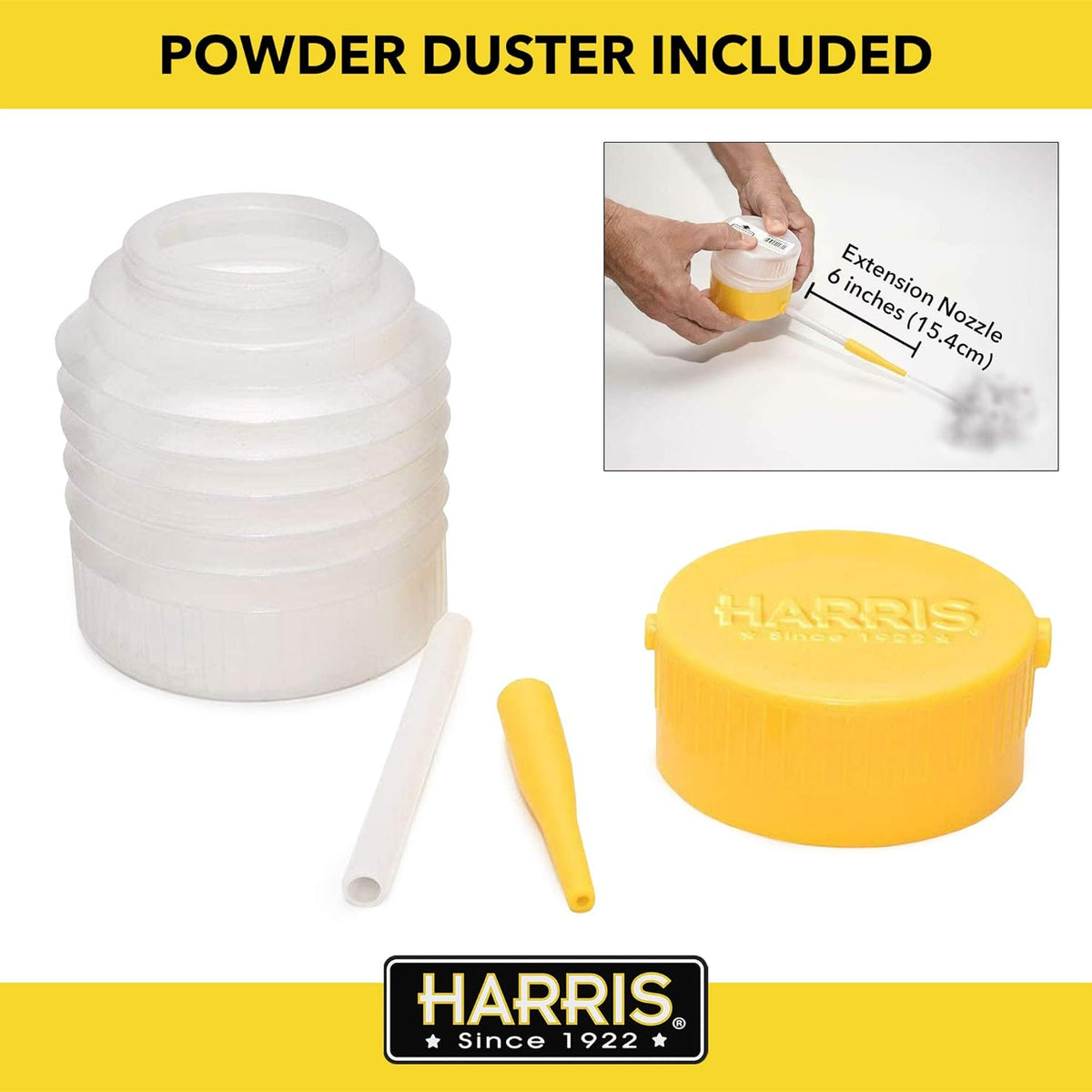 HARRIS Diatomaceous Earth Food Grade, 4lb with Powder Duster Included in The Bag
