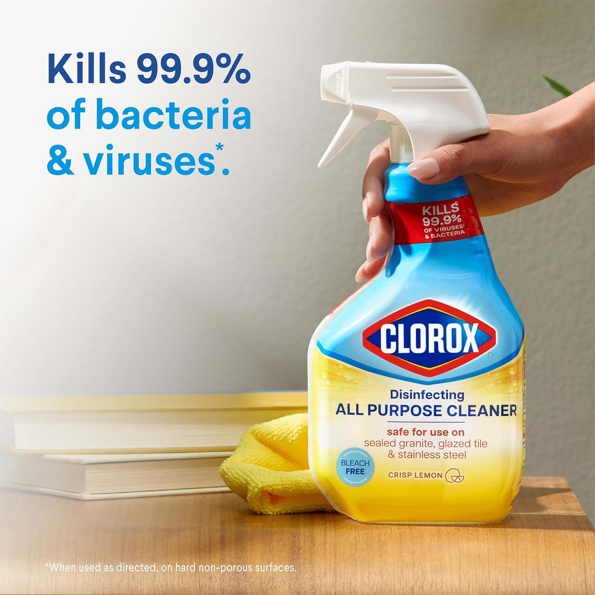 Clorox Disinfecting All-Purpose Cleaner 32 Oz and Bathroom Cleaner, Household Essentials, 30 Oz, Pack of 3