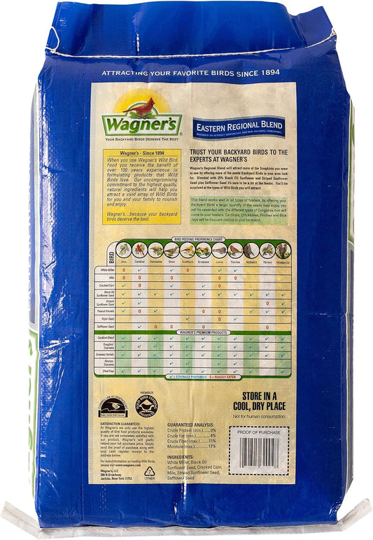 Wagner's 62004 Eastern Regional Wild Bird Food, 20-Pound Bag