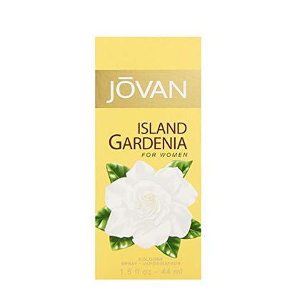 Jovan Island Gardenia Eau de Cologne Spray 1.5 fl oz (Pack of 1), Notes of Neroli, Gardenia, and Sandalwood, Women's Fragrance, Long Lasting, Everyday Fragrance, Travel Size