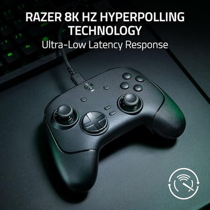Razer Wolverine V3 Tournament Edition 8K PC Wired Gaming Controller: 8000 Hz Polling Rate - TMR Thumbsticks w/Swappable Caps - Ergonomic Design - 6 Remappable Buttons - Fast Triggers - Black