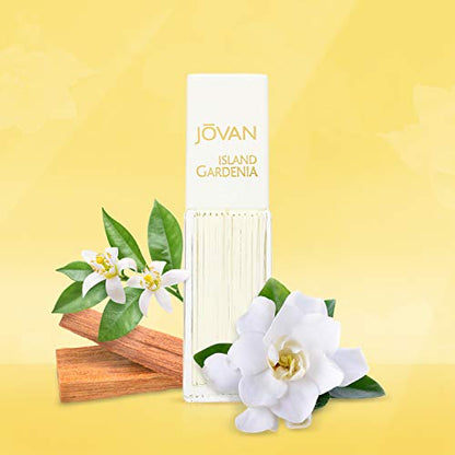 jovan island gardenia eau de cologne 1.5 fl oz travel size women's fragrance