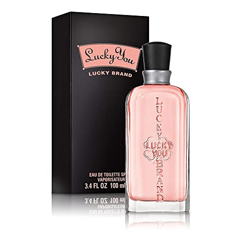 Lucky Brand Lucky You Perfume for Women, Eau De Toilette Day or Night Spray with Fresh Flower Citrus Scent, 3.4 fl oz