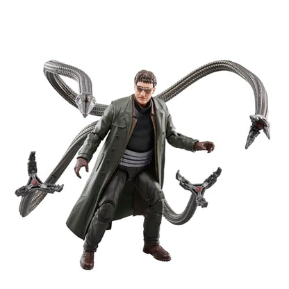 Marvel Legends Series Doc Ock, Spider-Man: No Way Home Collectible, Deluxe 6-Inch Action Figure, 4 Accessories, Ages 4 and Up