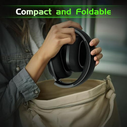 Black wireless gaming headset for Xbox Series X/S, Xbox One, PS5, PC, and Mac with Bluetooth 6.0 and flip-to-mute noise-canceling mic