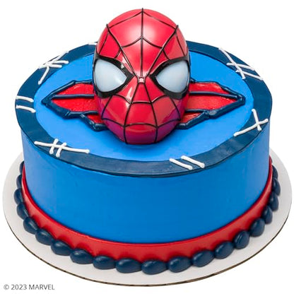 DecoSet® Marvel Spider-Man™ Ultimate Light Up Eyes Cake Topper, 1-Piece Cake Topper Set, Superhero Head with Lights