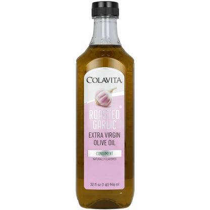 Colavita 32 fl oz Roasted Garlic Cold Pressed EVOO for Cooking & Dressings