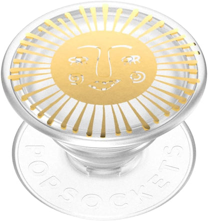 PopSockets Adhesive Phone Grip, Holder, Phone Stand, Yellow - Sun Goddess