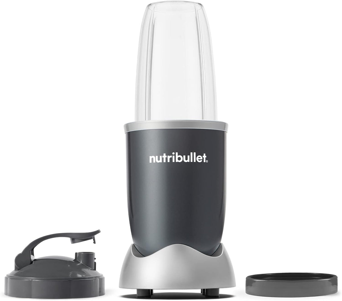 nutribullet Personal Blender, Shakes, Smoothies, Food Prep, and Frozen Blending, 24 Ounces, 600 Watt, Gray, NBR-0601WM