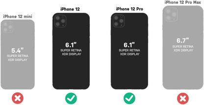 OtterBox iPhone 12 & iPhone 12 Pro Commuter Series Case - Black, Slim & Tough, Pocket-Friendly, with Port Protection