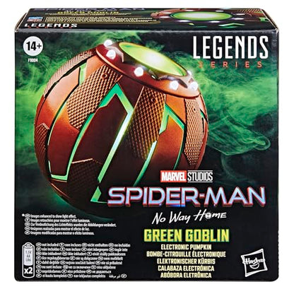 Marvel Legends Series Green Goblin Electronic Pumpkin, Spider-Man: No Way Home Adult Collectible Roleplay Gear