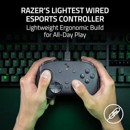 Razer Wolverine V3 Tournament Edition 8K PC Wired Gaming Controller: 8000 Hz Polling Rate - TMR Thumbsticks w/Swappable Caps - Ergonomic Design - 6 Remappable Buttons - Fast Triggers - Black