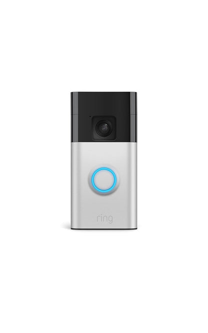Ring Battery Doorbell, Home or business security with Head-to-Toe video, Live View with Two-Way Talk, and Motion Detection & Alerts, Satin Nickel