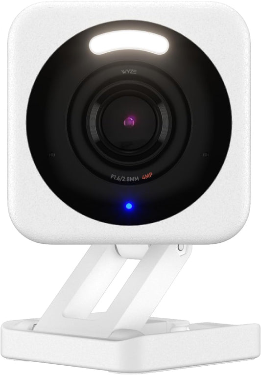 WYZE Cam v4, 2.5K QHD WiFi Indoor/Outdoor Smart Home Security Camera, Pet/Baby Monitor, Motion Activated Spotlight/Siren, Color Night Vision, 2-Way Audio, Works with Alexa & Google
