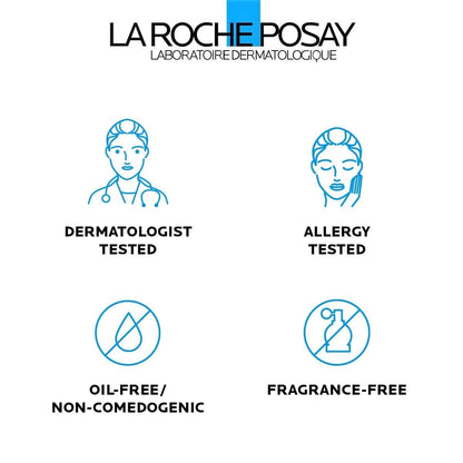 la roche posay effaclar medicated gel cleanser, 2% salicylic acid, lha, glycerin, oil free, dermatologist tested face wash for acne prone skin