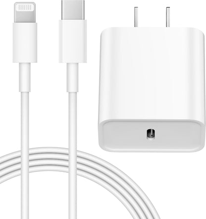 iPhone 14 13 12 Charger Fast Charging 20W PD USB C Wall Charger with 6FT Fast Charging Cable Compatible iPhone 14/13/12/11/Pro/Pro Max/Mini/Xs Max/XR/X, iPad