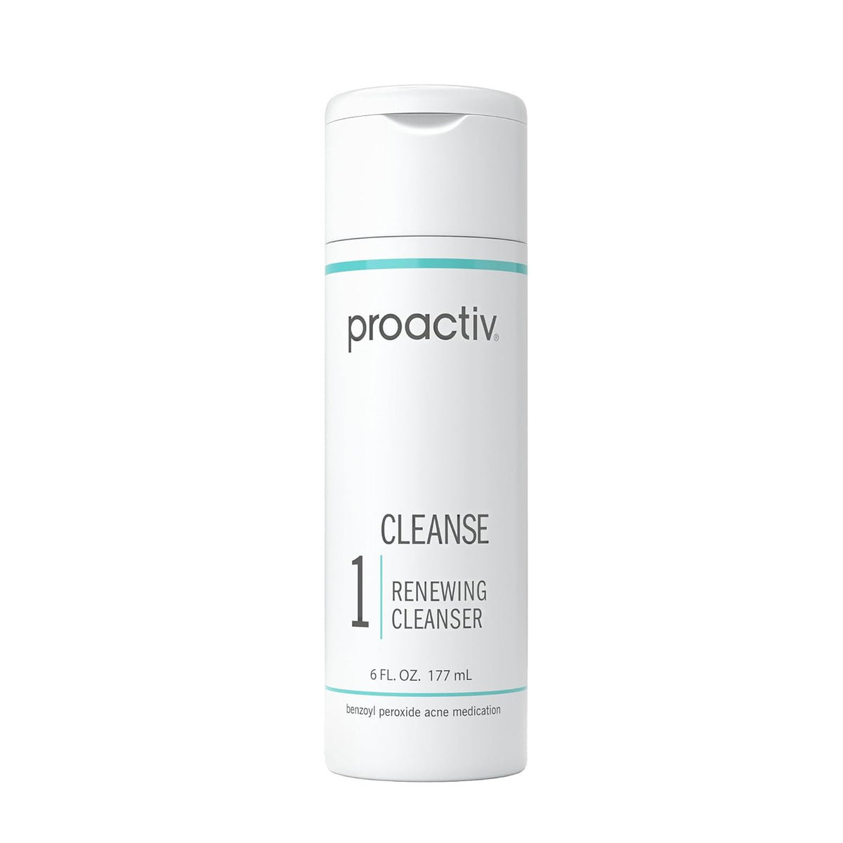 Proactiv Acne Cleanser - Benzoyl Peroxide 6 Fl Oz, Daily Facial Cleanser & Hyaluronic Acid Moisturizer