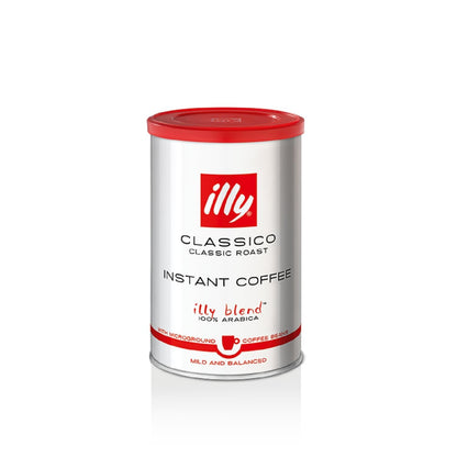 illy Instant Coffee 100% Arabica Classico Medium Roast easy preparation roasted in Italy 3.3 ounce