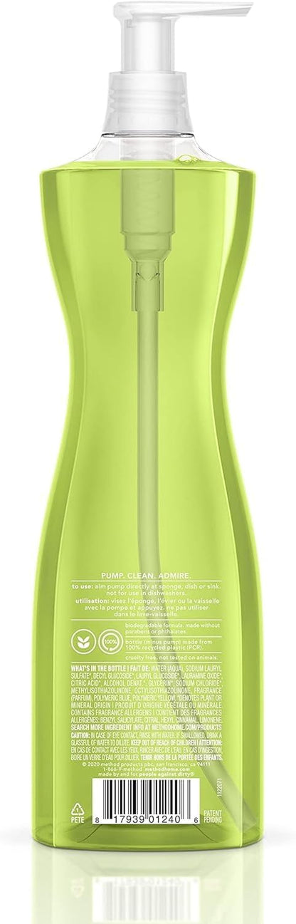 Method Dish Soap, Lime + Sea Salt, Biodegradable Formula, Tough on Grease, 18 Fl Oz (Pack of 1)