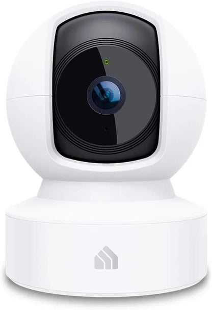 Kasa 1080p Indoor Pan/Tilt Wired Security Camera - Works as a Baby & Pet Monitor, Motion Detection & Tracking, 2-Way Audio, Night Vision, Subscription-Free Local Storage or Optional Cloud, EC70