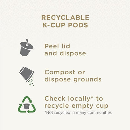 Peet's Coffee Major Dickason's Blend Dark Roast Keurig K-Cup Pods, 75 count, 100% Arabica, recyclable