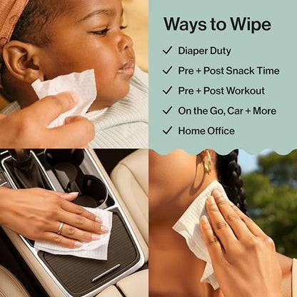 Honest Company Hypoallergenic Baby Wipes for Sensitive Skin, Fragrance-Free, 576 Count (6 Packs of 96)