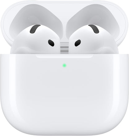 Apple AirPods 4 Wireless Earbuds, Bluetooth Headphones, with Active Noise Cancellation, Adaptive, Transparency Mode, Personalized Spatial Audio, USB-C Charging Case, Wireless Charging, H2 Chip
