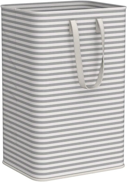 Lifewit 2 Pack Laundry Basket 80L Each, Collapsible Clothes Hamper with Reinforced Handles, Freestanding Waterproof Design for Bedroom and Laundry Room, Grey 160L Total