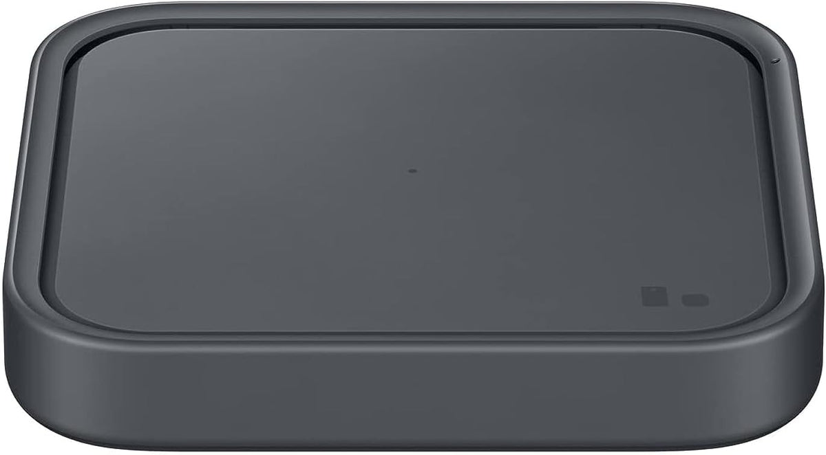 Samsung 15W Wireless Charger Single, Cordless Super Fast Charging Pad for Galaxy Phones and Devices, Compact Design, LED Indicator, USB C Cable Included, 2022, US Version, Grey