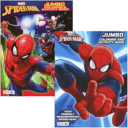 Spiderman Coloring & Activity Book Set Bundle (2 Books)