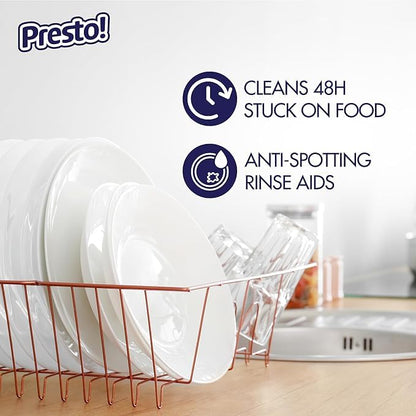 Presto! Triple Action Dishwasher Pacs, Anti-spotting, Fresh Scent, 70 Count