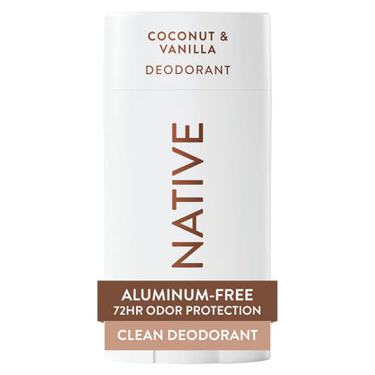 Native Deodorant Contains Naturally Derived Ingredients, 72 Hour Odor Control | Deodorant for Women and Men, Aluminum Free with Baking Soda, Coconut Oil and Shea Butter | Coconut & Vanilla