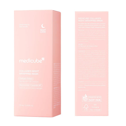 medicube Collagen Overnight Wrapping Peel Off Facial Mask Pack for Hydration and Elasticity Care