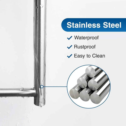 Paper Towel Holder - Self-Adhesive or Drilling, Brushed Nickel, Wall Mounted, SUS304 Stainless Steel Kitchen Roll Dispenser Under Cabinet
