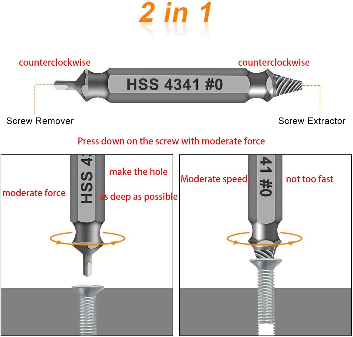 Gifts for Men,Damaged Screw Extractor Set-Christmas Stocking Stuffers for Men Adults Him,Mens Gifts for Dad,Husband,Stripped Screws Nuts & Bolts Drill Bit Tools for Easy Removal of Rusty Broken Screw