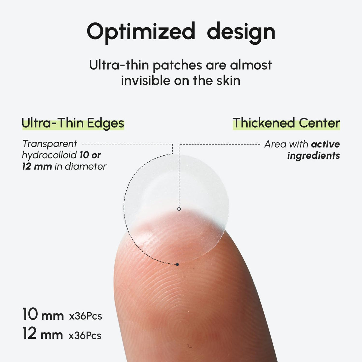 MAREE Pimple Patches for Face - Acne Clearing Device - Clear Acne Patches for Face - Invisible Hydrocolloid Patch Parches Para Acne Stickers Zit Dots - Cystic Zit Healing Blemish Pinple Covers