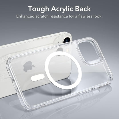 ESR for iPhone 14/iPhone 13 Case, Compatible with MagSafe, Classic Hybrid Magnetic Mobile Phone Case iPhone 14/13 Case, Military Standard, Drop Protection, Clear