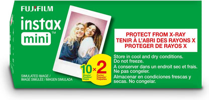 FUJIFILM Instax Mini Instant Film Twin Pack (White), 20 Photos