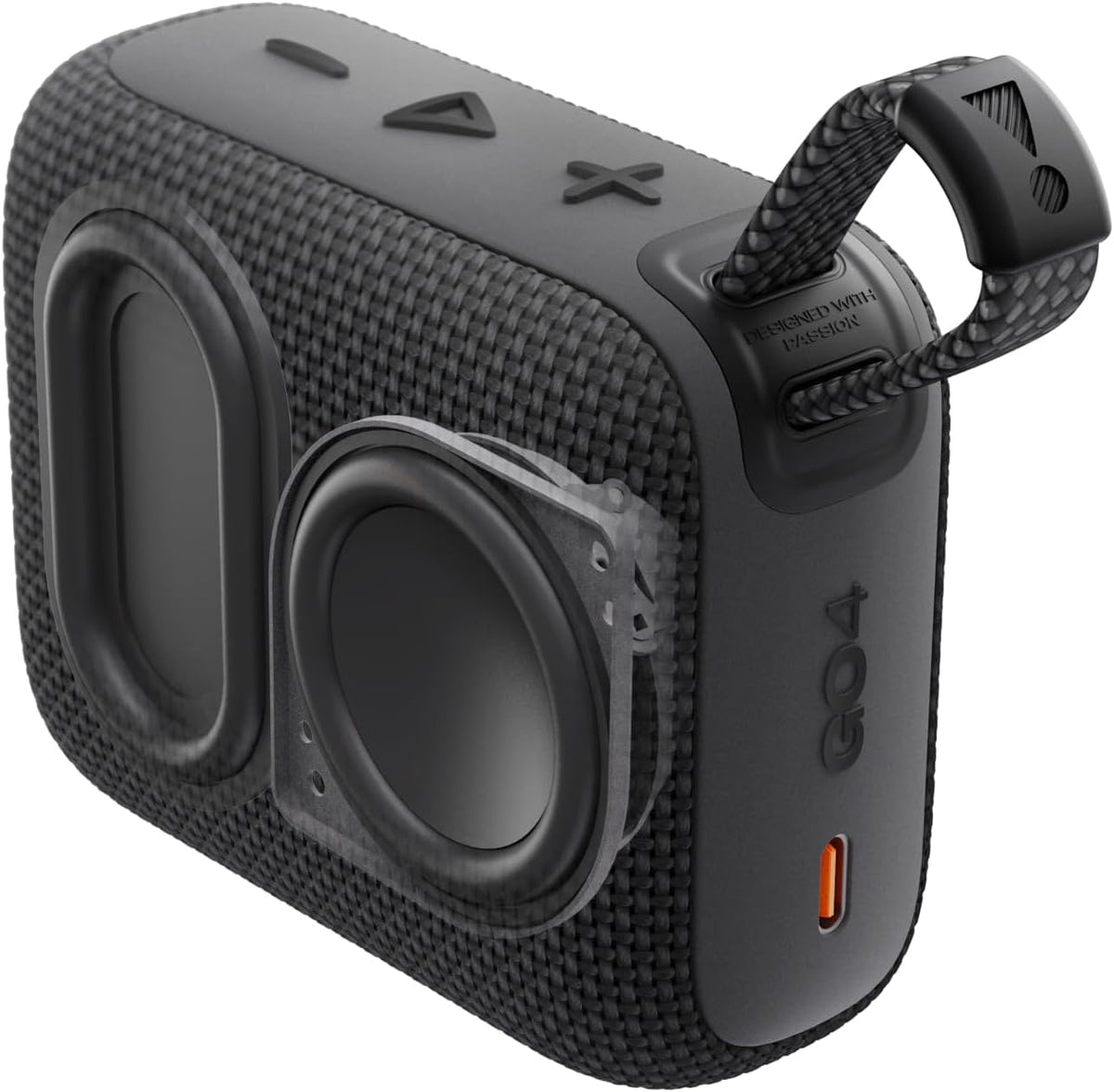 JBL Go 4 - Ultra-Portable, Waterproof and Dustproof Bluetooth Speaker, Big JBL Pro Sound with Punchy bass, 7-Hour Built-in Battery, Made in Part with Recycled Materials (Blue)
