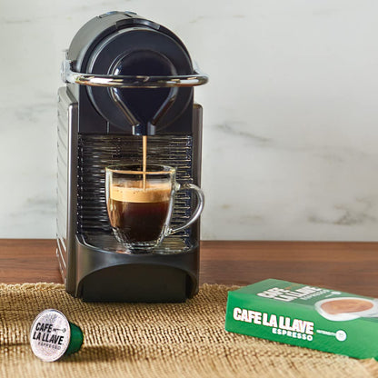 cafe la llave latin dark roast espresso pods 40 count nespresso original line aluminum capsules