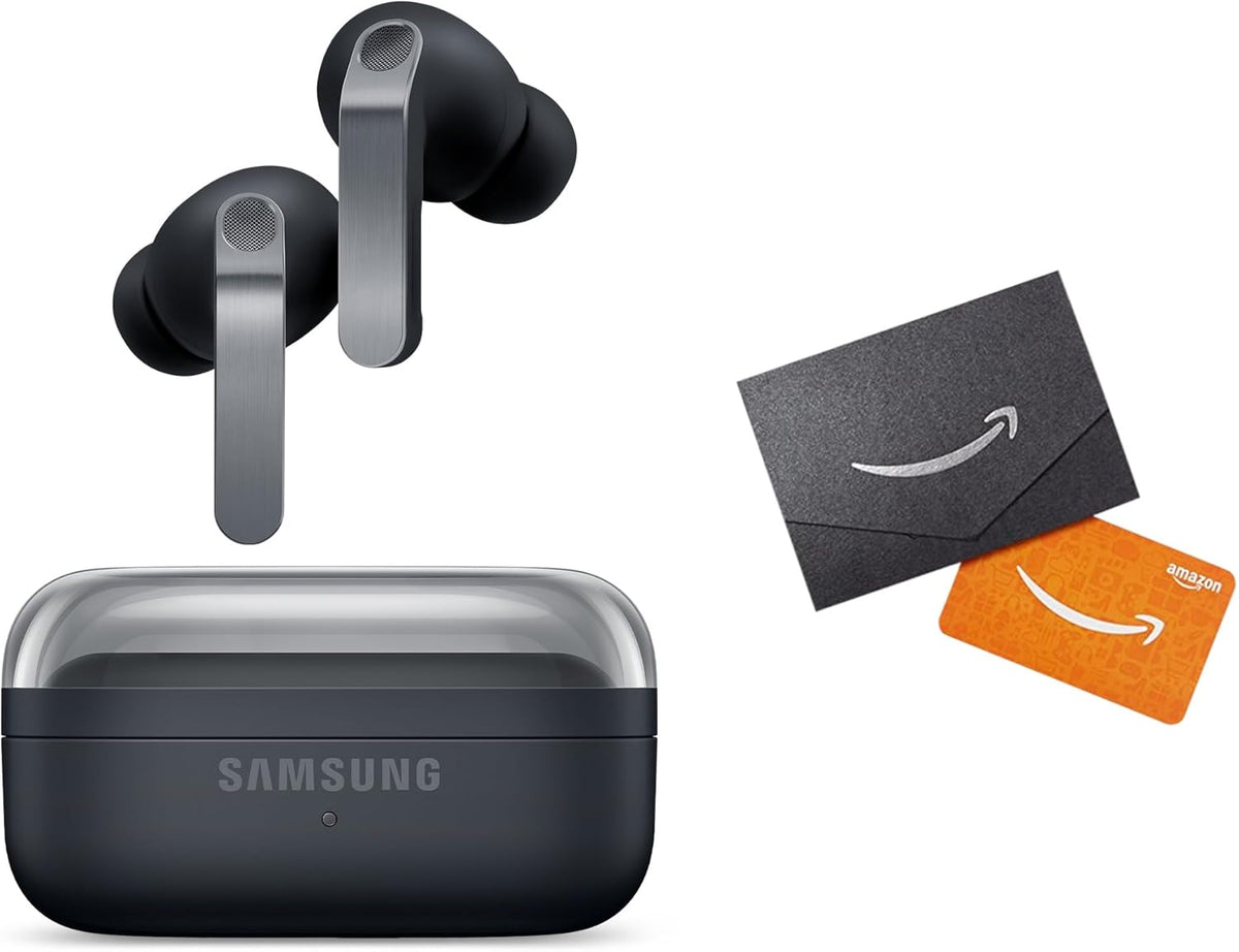 Samsung Galaxy Buds 4 Pro (2026) AI True Wireless Bluetooth Earbuds + $30 Gift Card, Hi-Res Audio, 2-Way Speaker, ANC 2.0, Optimized Comfort, IP57, Live Translation, Black [US Version, 2 Yr Warranty]