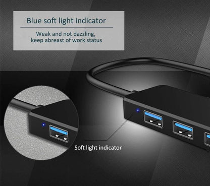 USB 3.0 Hub, VIENON 4-Port USB Hub USB Splitter USB Expander for Laptop, Xbox, Flash Drive, HDD, Console, Printer, Camera,Keyborad, Mouse(Not for Charging)