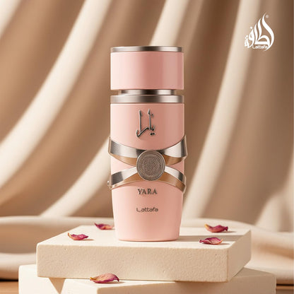 Lattafa Yara - Vanilla, Gourmand, Fruity, Floral - Eau de Parfum Long-Lasting Fragrance for Women, 3.40 Ounce / 100 ml