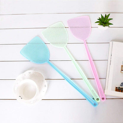 Fly Swatter, Strong Flexible Manual Swat Set Pest Control, Assorted Colors (3 Pack)