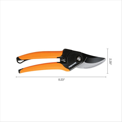 Fiskars Bypass Pruning Shears, 5/8-Inch Cut Capacity SoftGrip Hand Pruner for Small Hands, Blade Stays Sharp Through Heavy Use with Rust Resistant, Low-Friction Coating