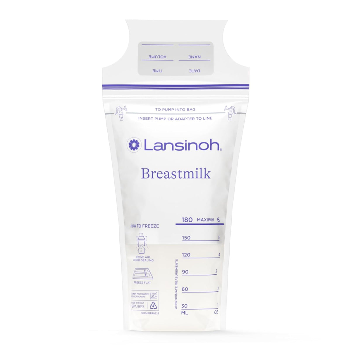 Lansinoh Breastmilk Storage Bags, 200 Count Value Pack, Baby Essentials, Leak-Proof, Fast Freeze & Thaw Breast Milk Bags for Baby Bottle Feeding, Strength & Stretch, 6 Ounce