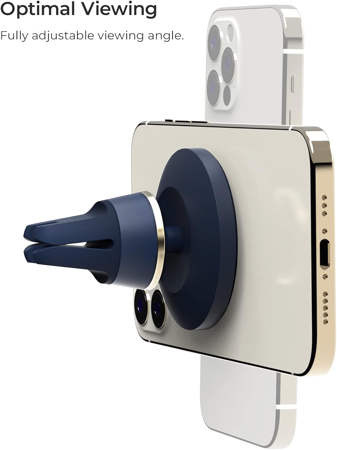 iOttie Velox MagSafe Compatible Air Vent Car Phone Holder. Unversal Magnetic Car Phone Mount for iPhone 12/13/14/15/16/17 Series & Android Phones via Included Magnetic Ring Adapter