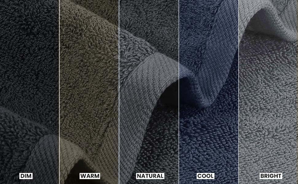 Utopia Towels 4 Pack Premium Bath Towels Set, 27 by 54 Inches, 100% Ring Spun Cotton 600GSM, Lightweight and Highly Absorbent Quick Drying Towels, Perfect for Daily Use, Grey
